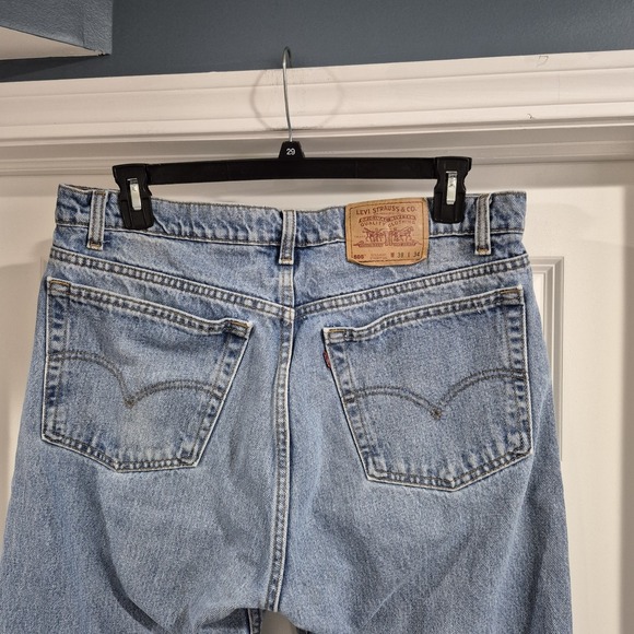Vtg Levis 505 Jeans Mens 38x34 Straight Regular 100% Cotton Y2K 90s Classic - Picture 3 of 11